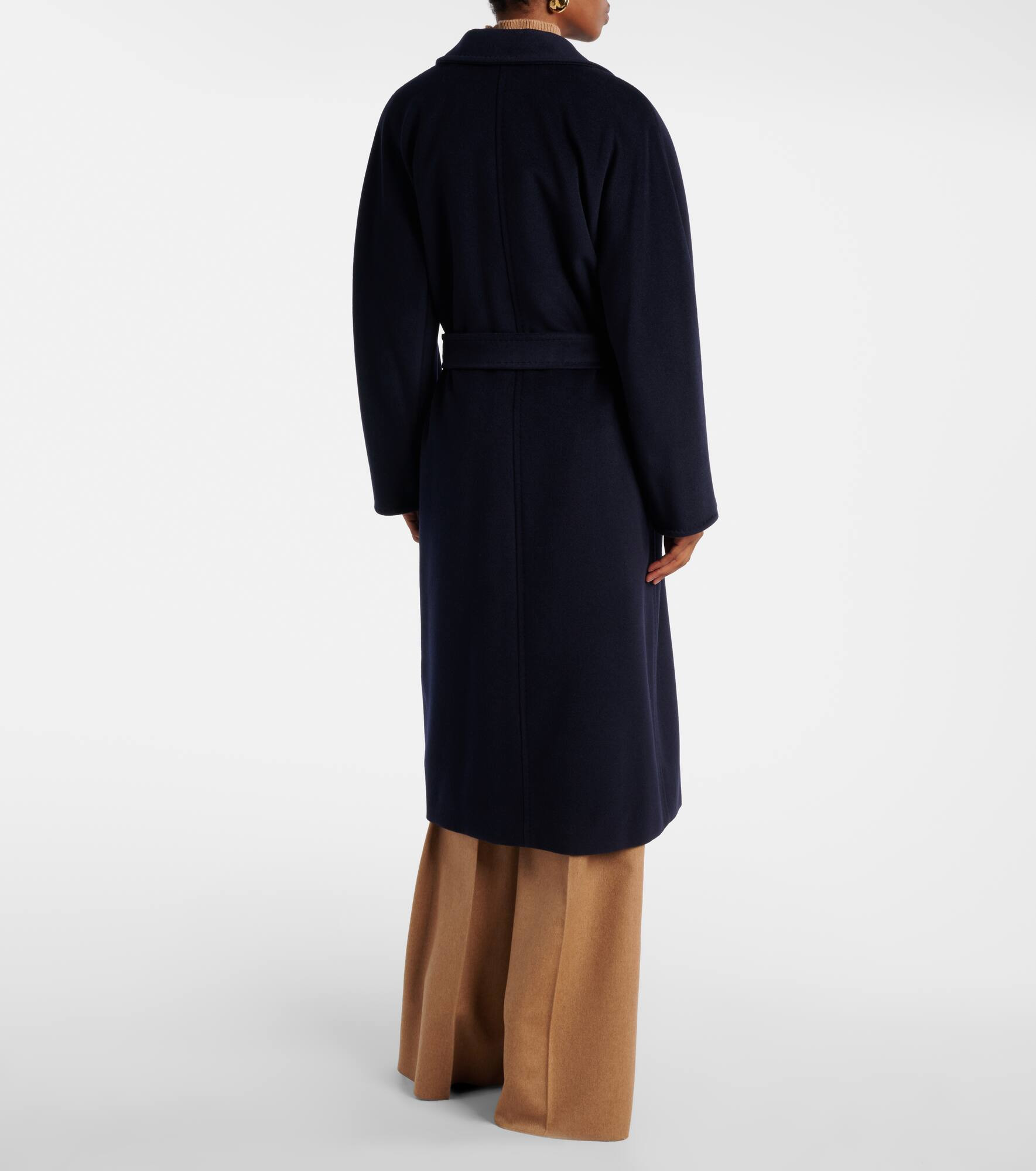Madame wool and cashmere wrap coat - 3