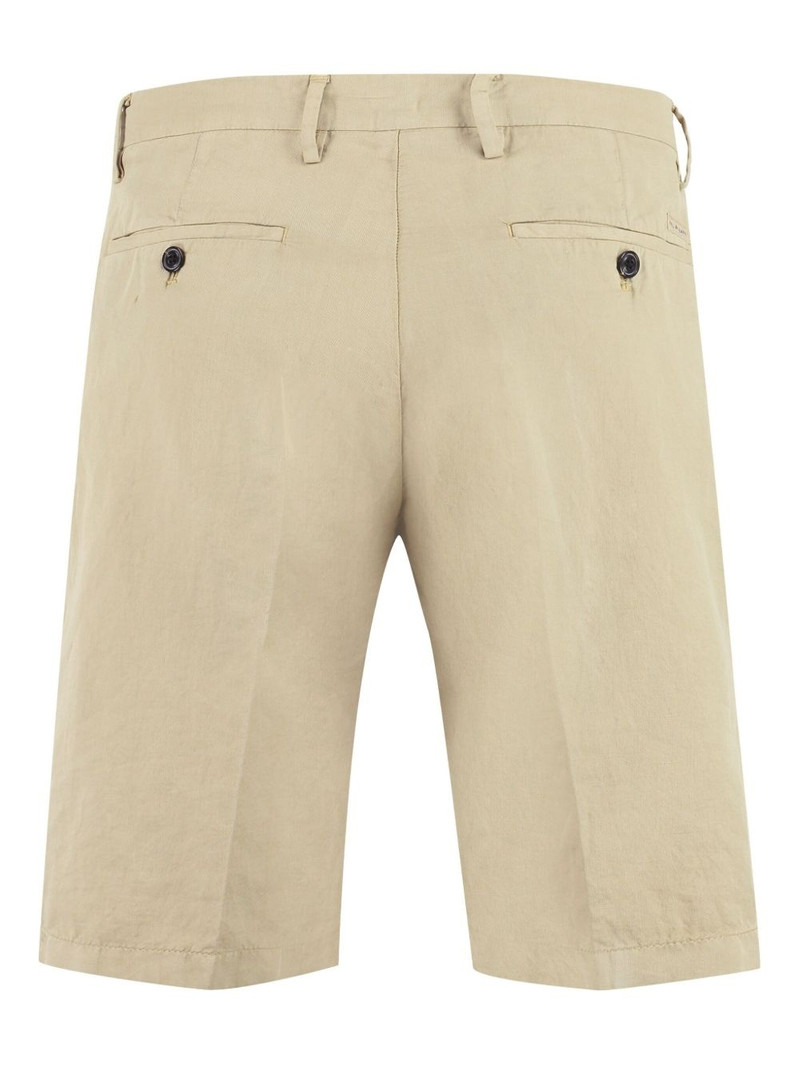 Paul & Shark cotton-linen bermuda shorts outlook