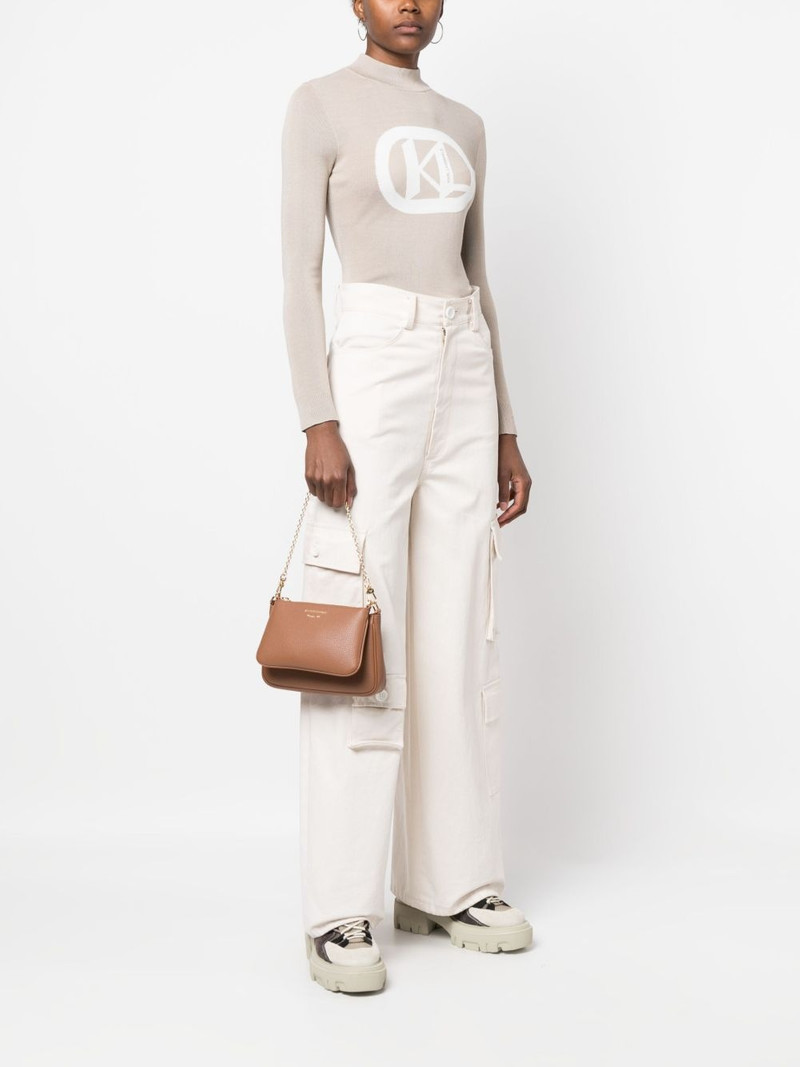 EMPORIO ARMANI logo-print leather bag outlook