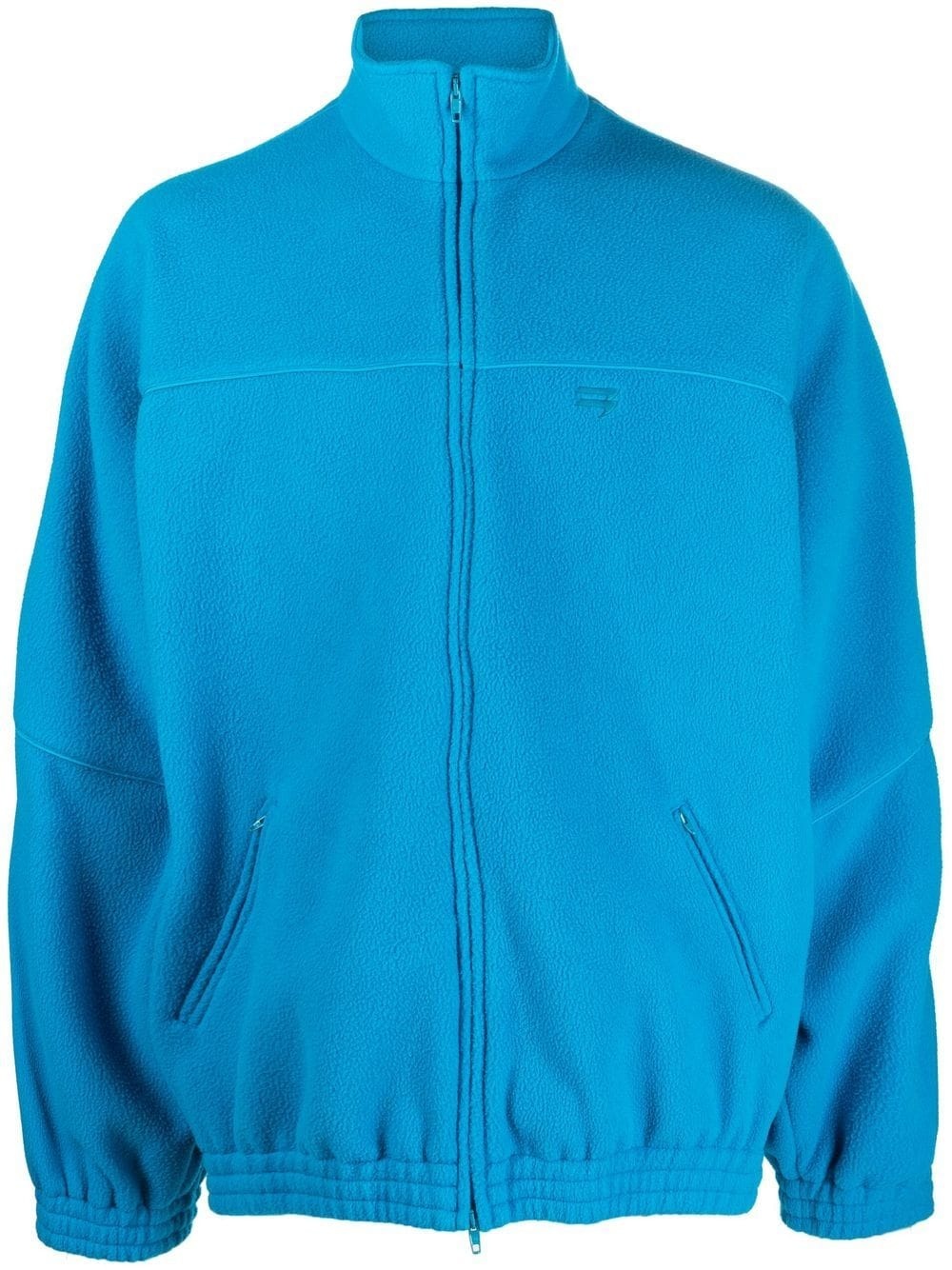 oversized fleece tracksuit jacket - 1