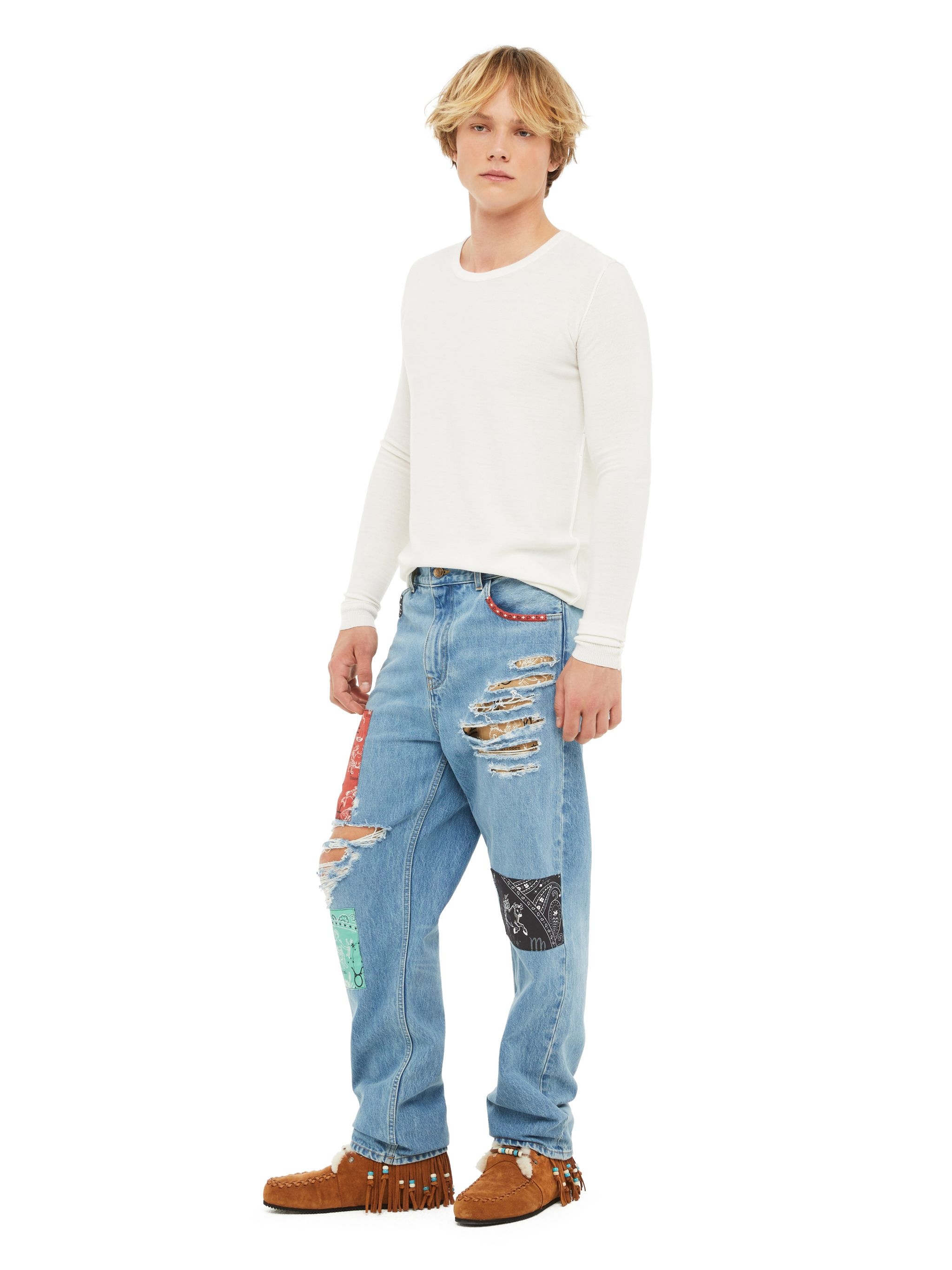 The Twelve Signs Denim Pants - 5