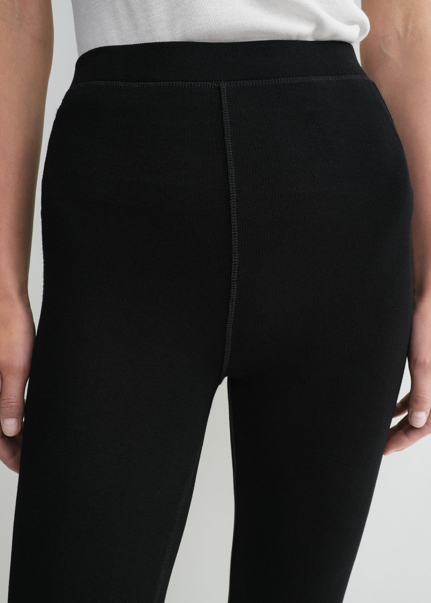Monogram knit leggings black - 5