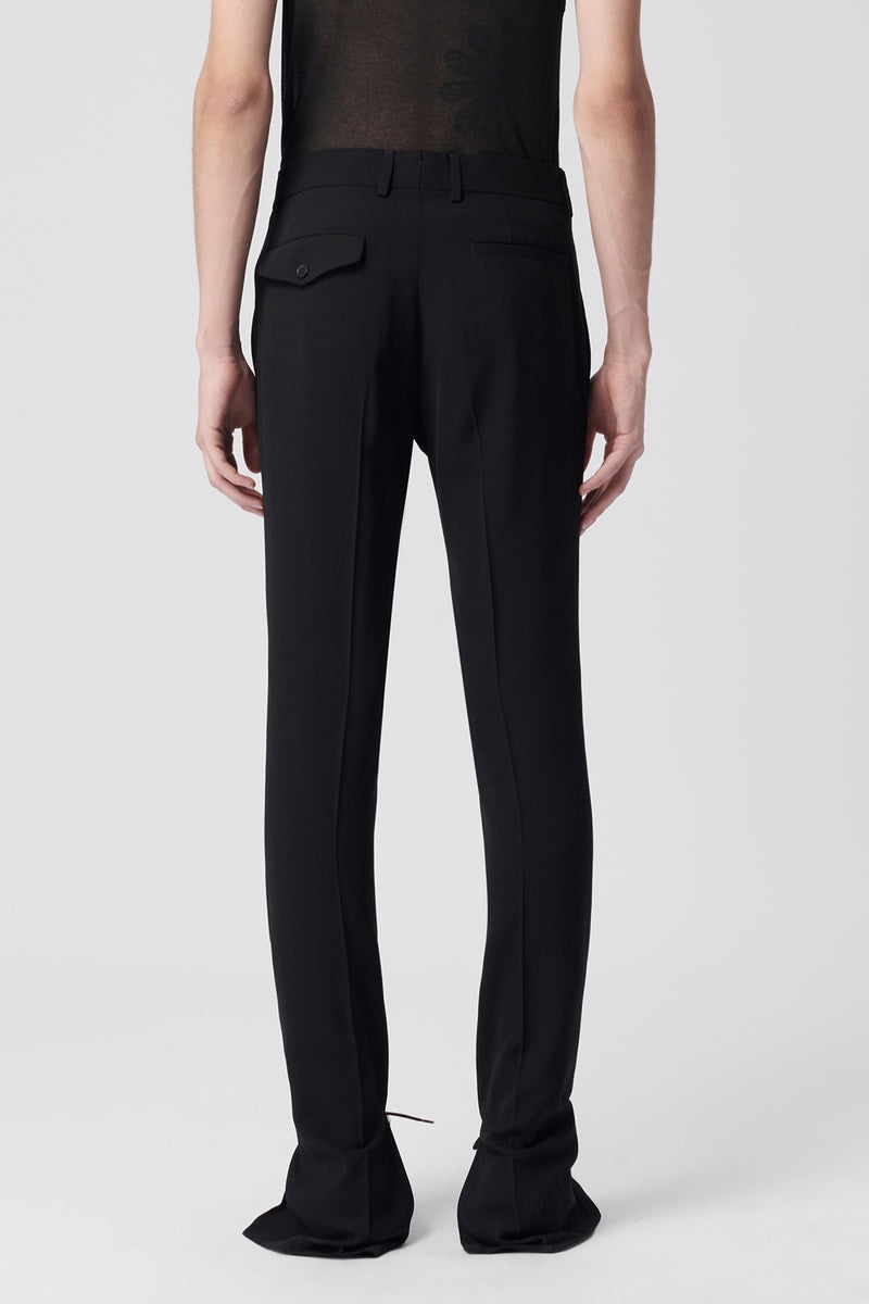 Delis Skinny Fit Trousers With Slit - 3