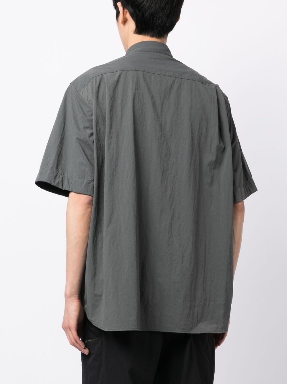 zip-pocket button-up shirt - 4