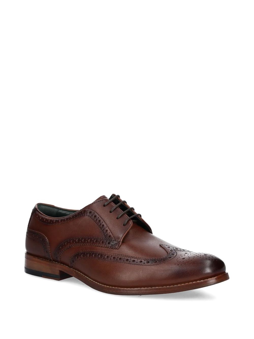 leather lace-up shoes - 2