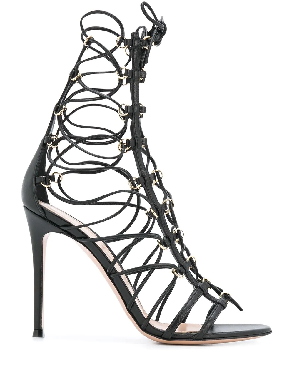 lace-up 1050mm heel sandals - 1