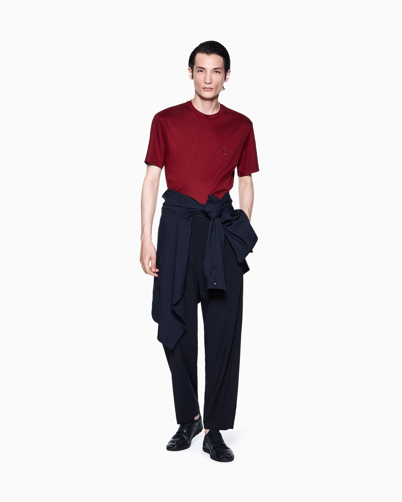 COTTON-INTERLOCK T-SHIRT WITH EMBROIDERED LOGO - 2