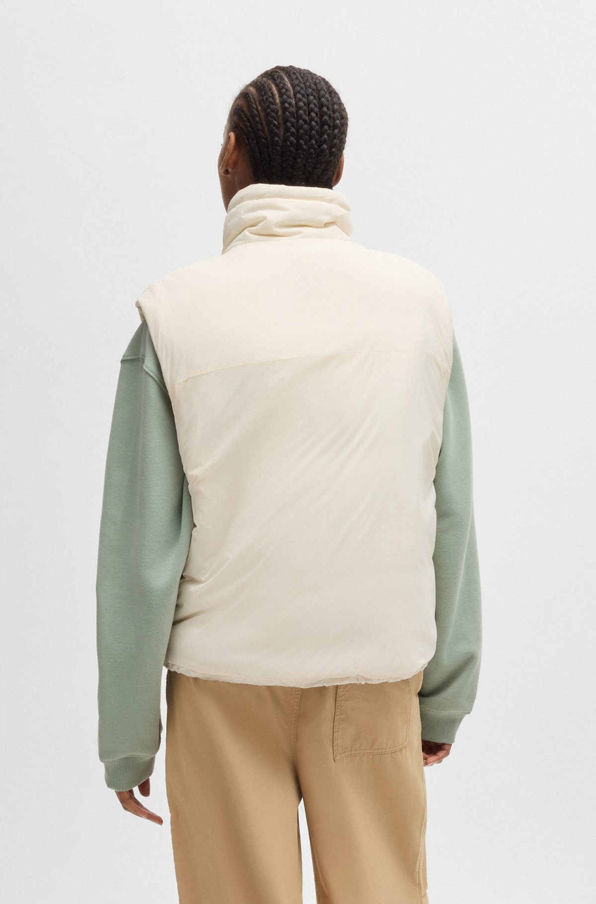 WATER-REPELLENT GILET WITH HAPPY HUGO PATCH - 4