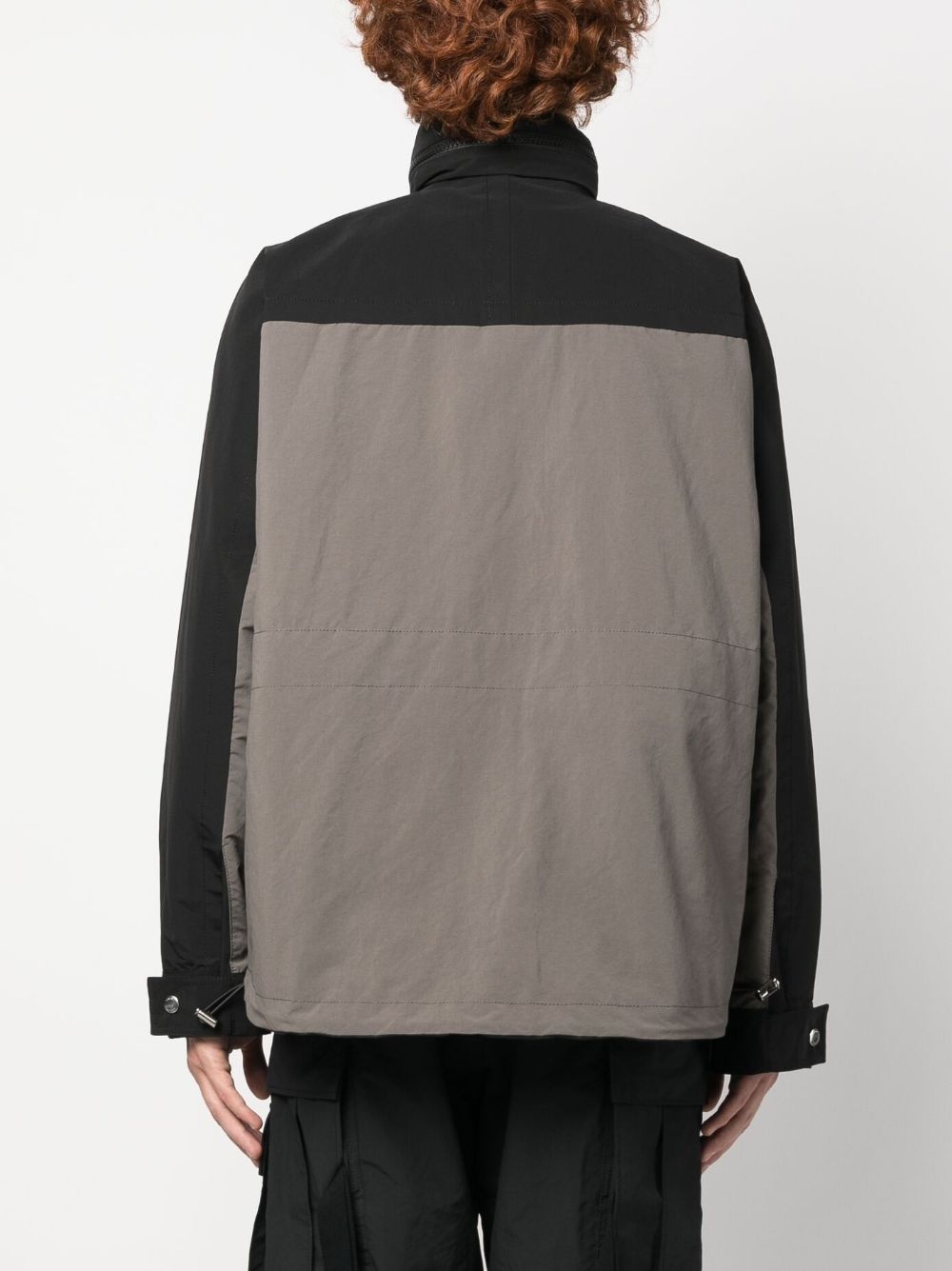 funnel-neck reversible jacket - 4