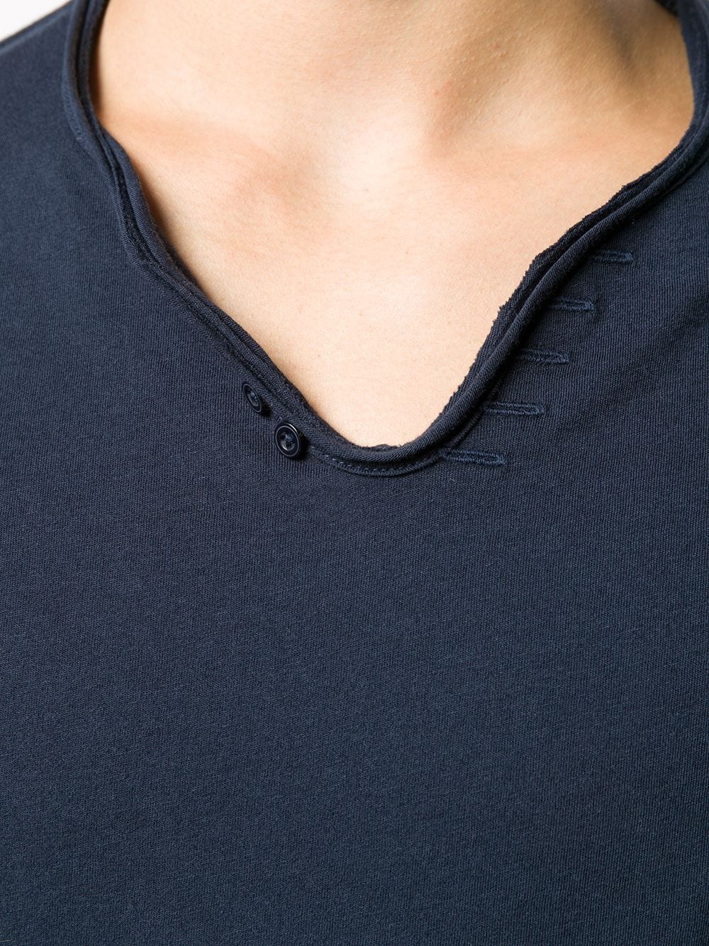 Monastir Henley-neck T-shirt - 5