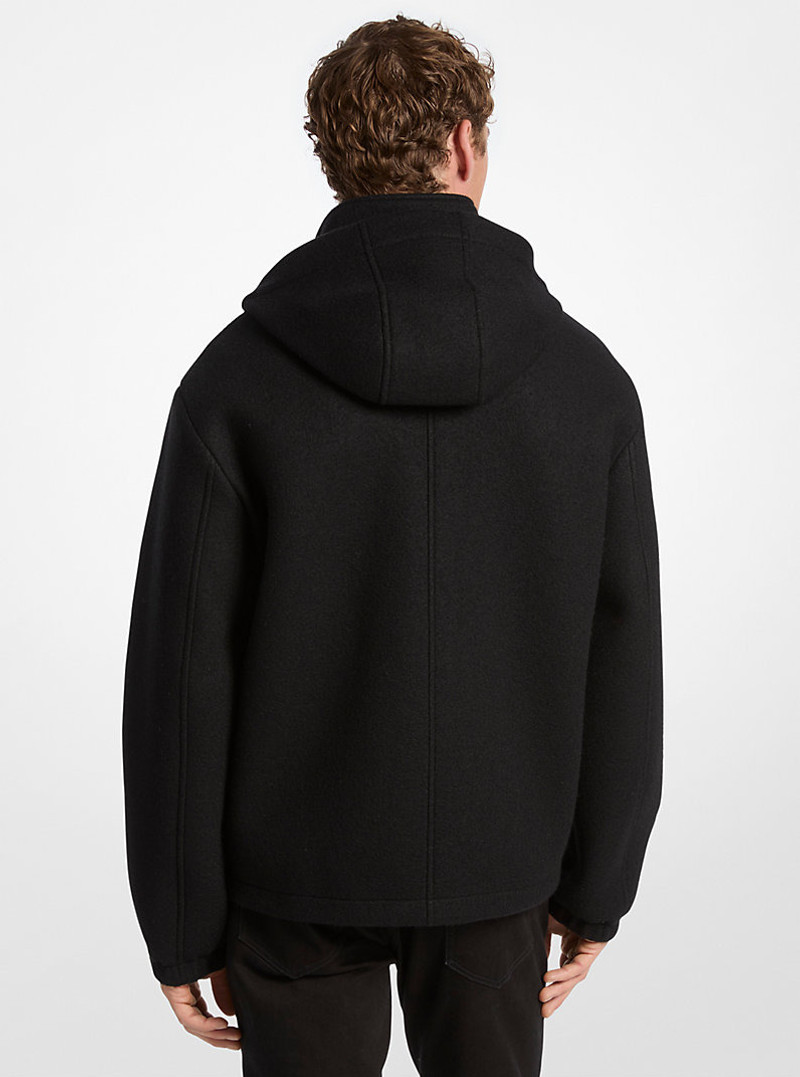 MICHAEL KORS Wool Blend Hooded Jacket outlook