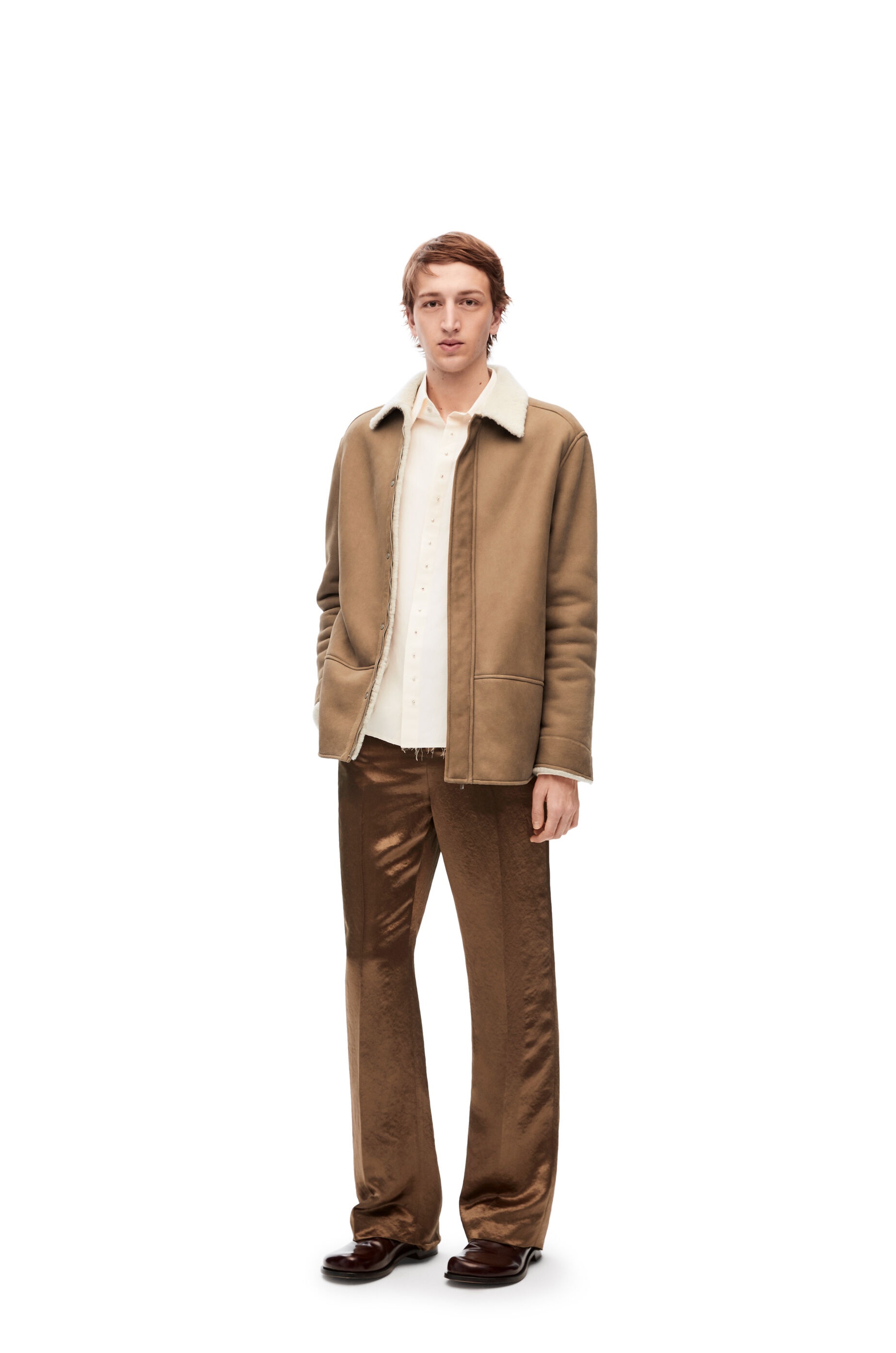 Overshirt in shearling - 2