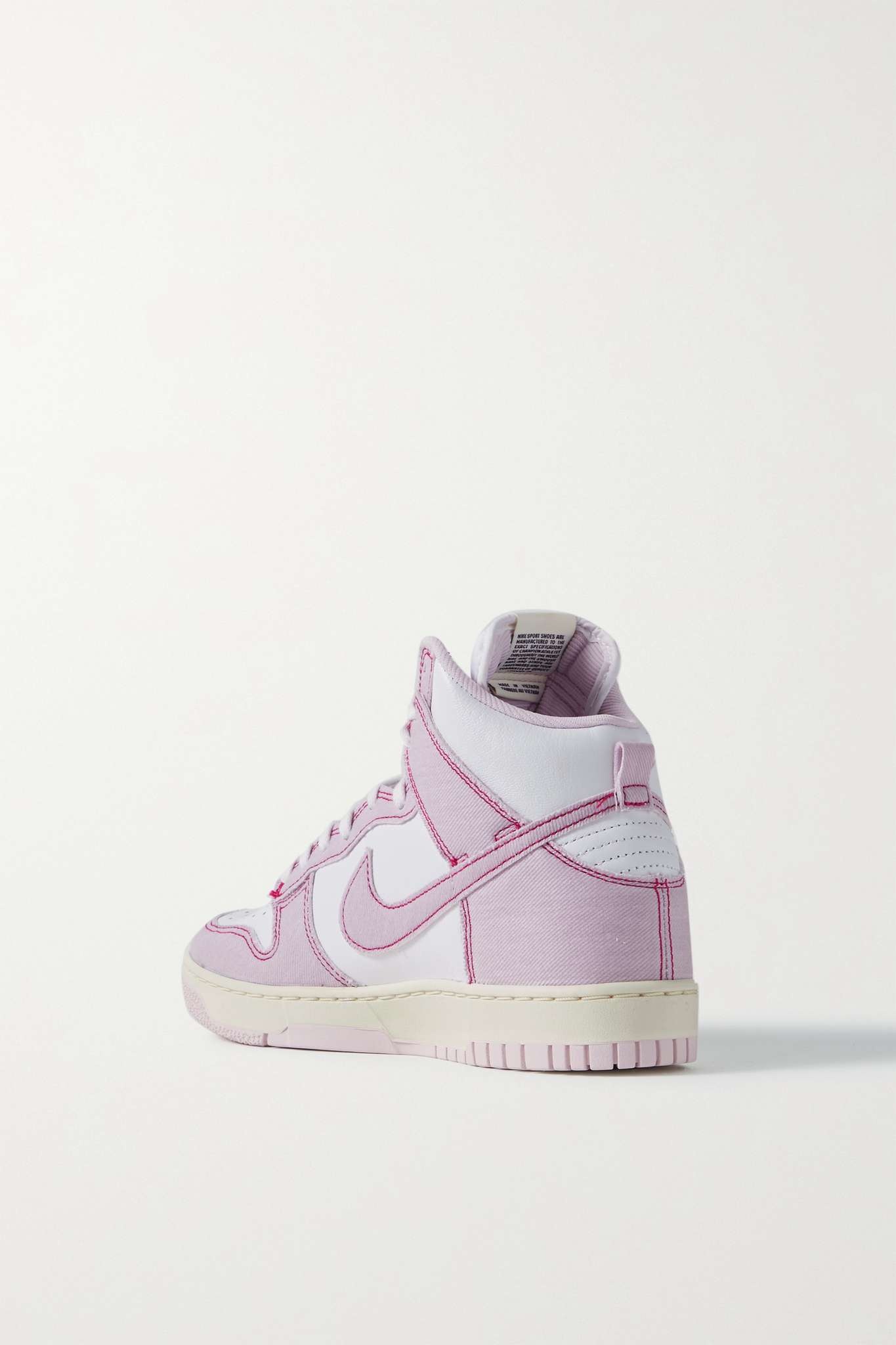 Dunk High leather and twill high-top sneakers - 3