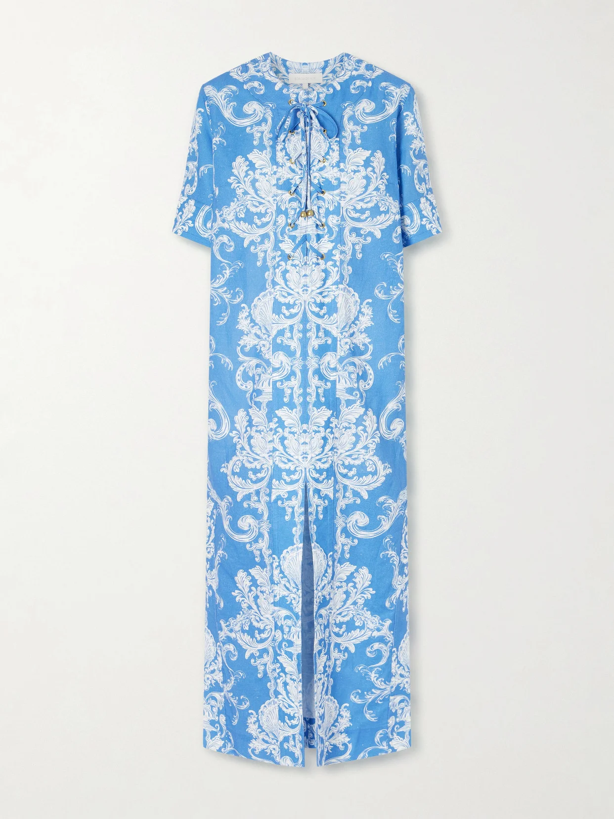Calista Linen Printed Maxi Dress - 1