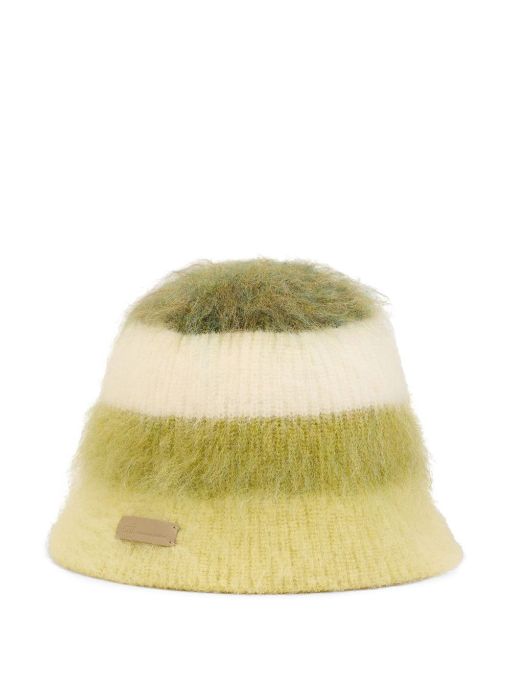 striped mohair bucket hat - 2
