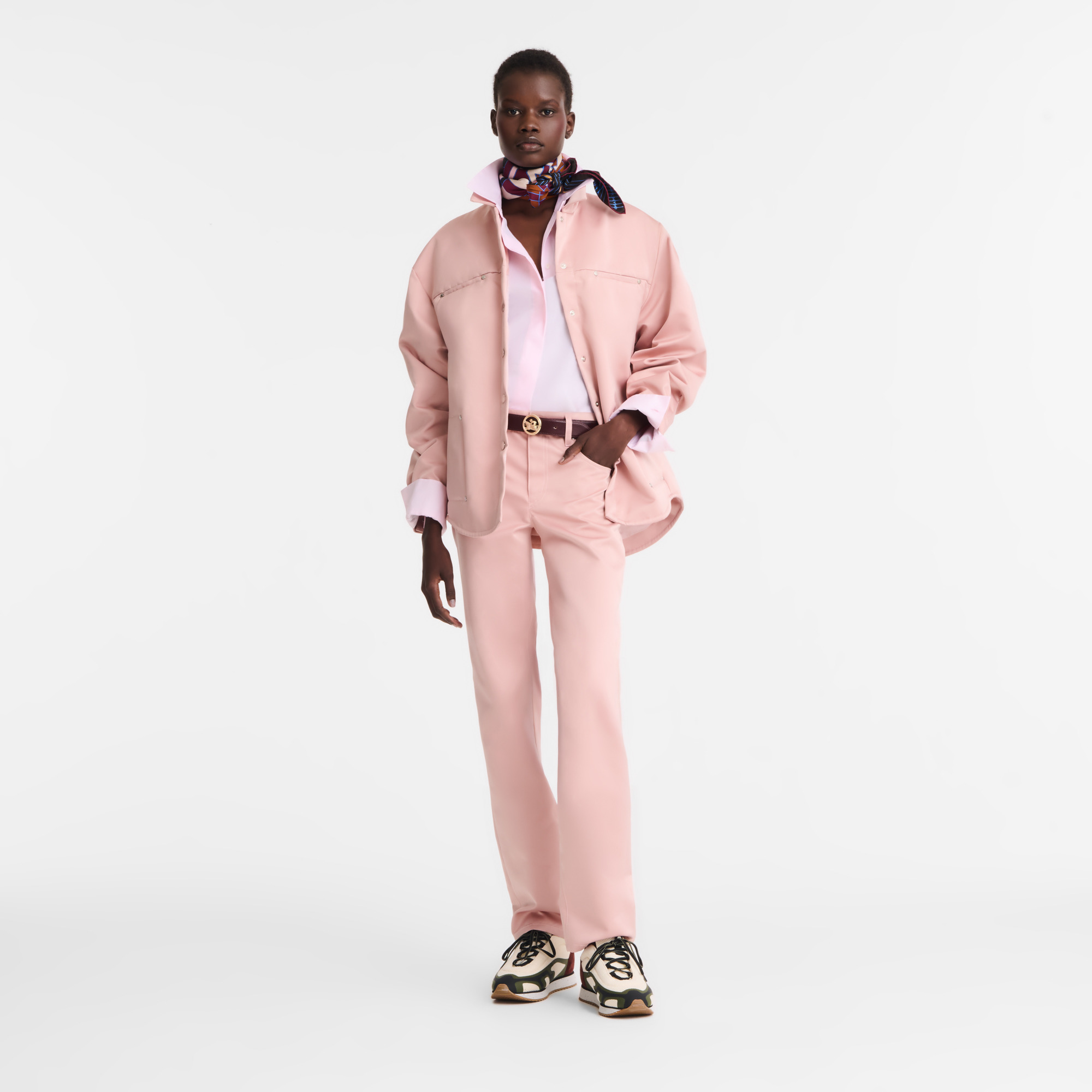 Trousers Pink Tea - Techno satin - 2