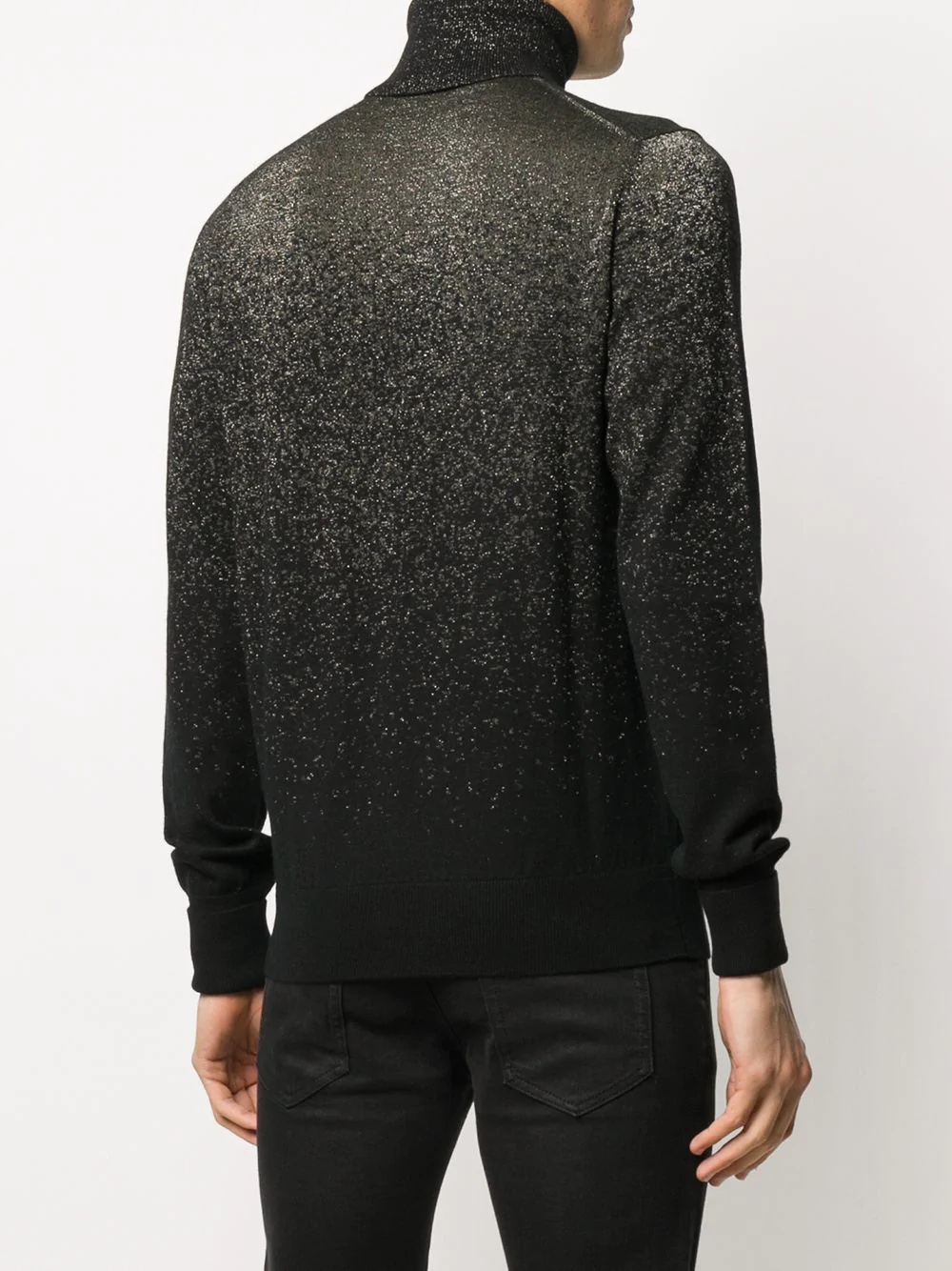 metallized roll-neck jumper - 4