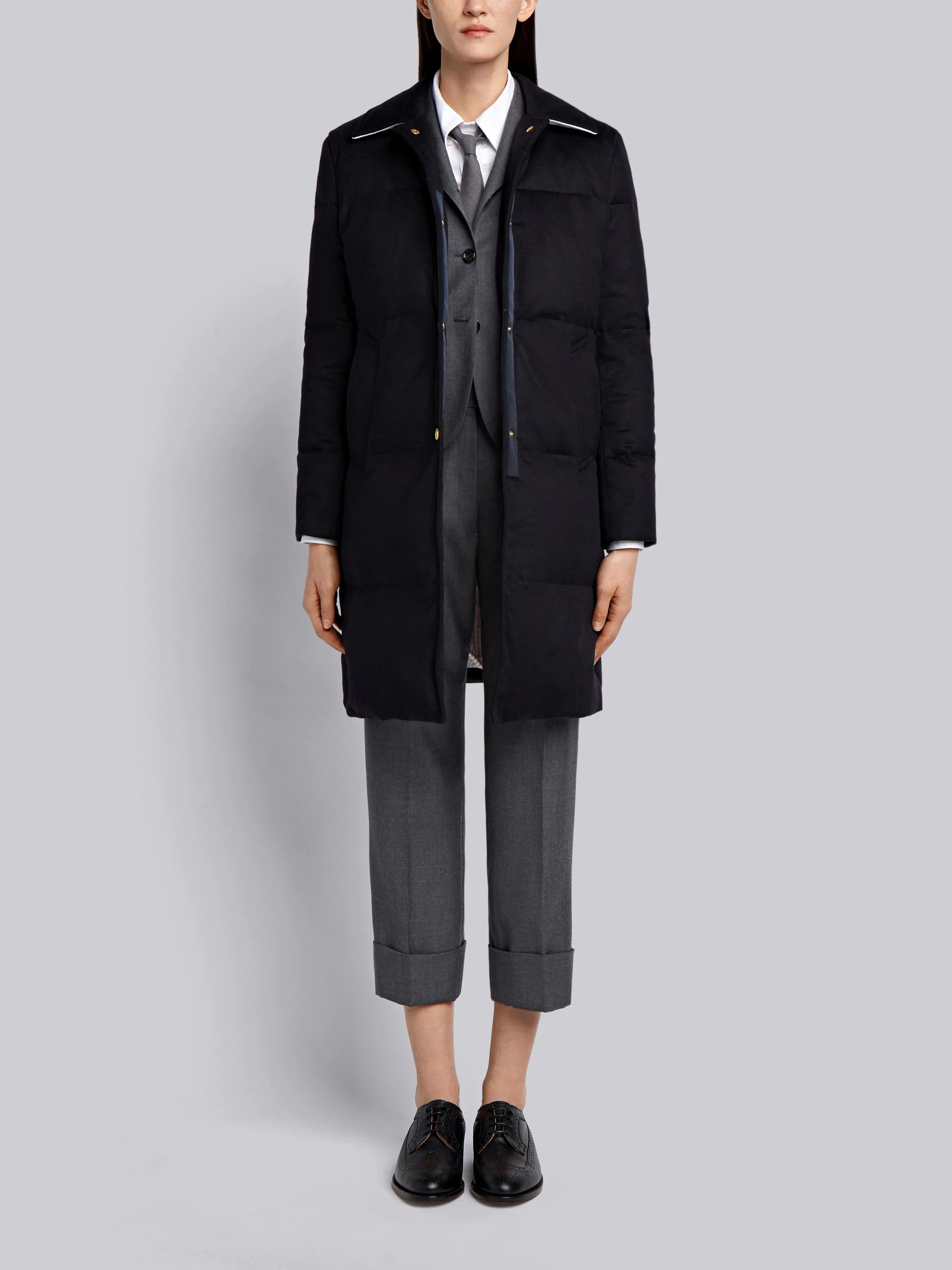 Down-filled Jacket-weight Cashmere Overcoat - 4