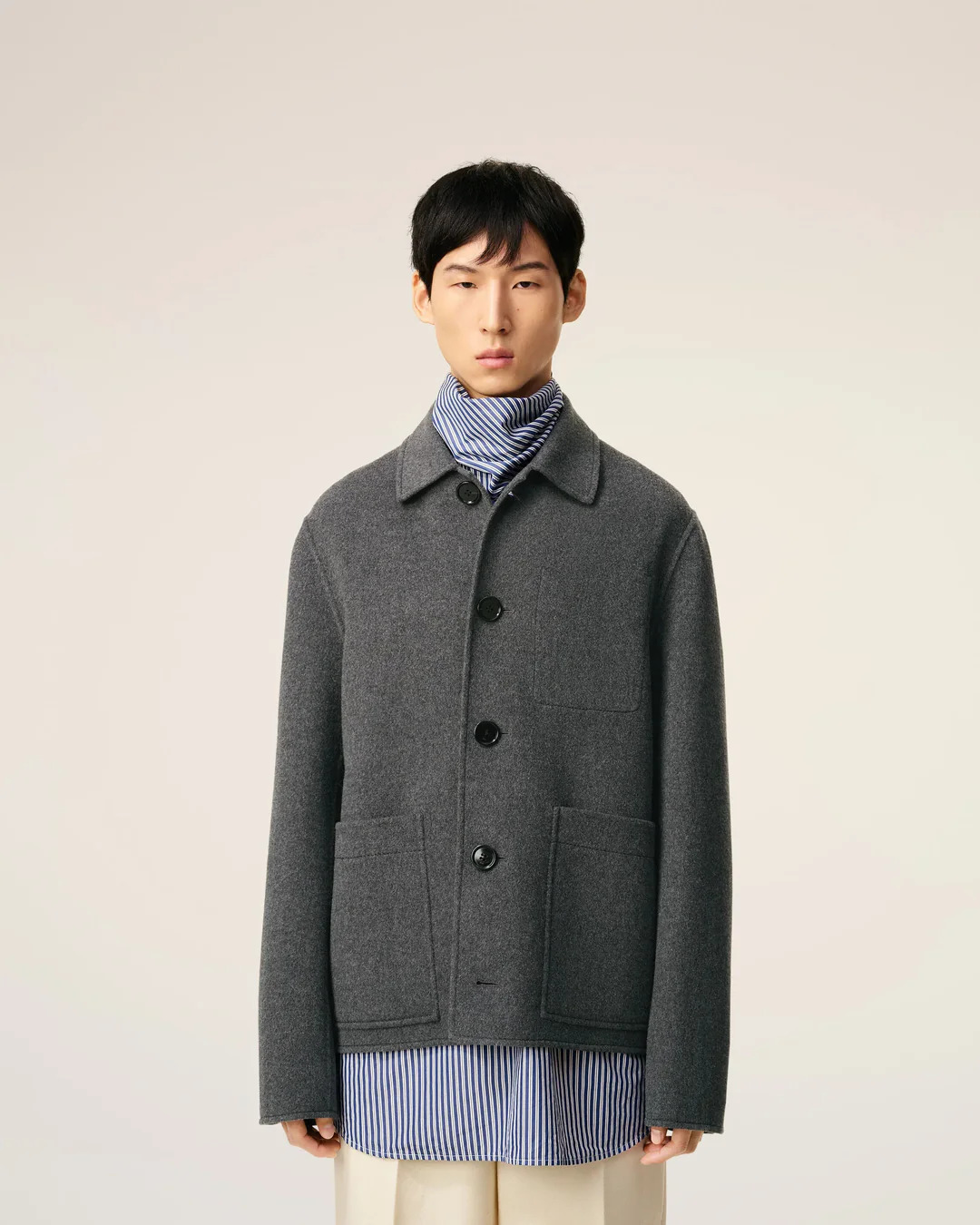 Boxy Buttoned Jacket - 2