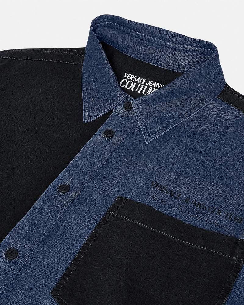 VERSACE JEANS COUTURE Logo Colorblock Shirt outlook