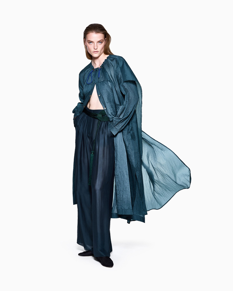 CRINKLE NYLON TRENCH COAT 2