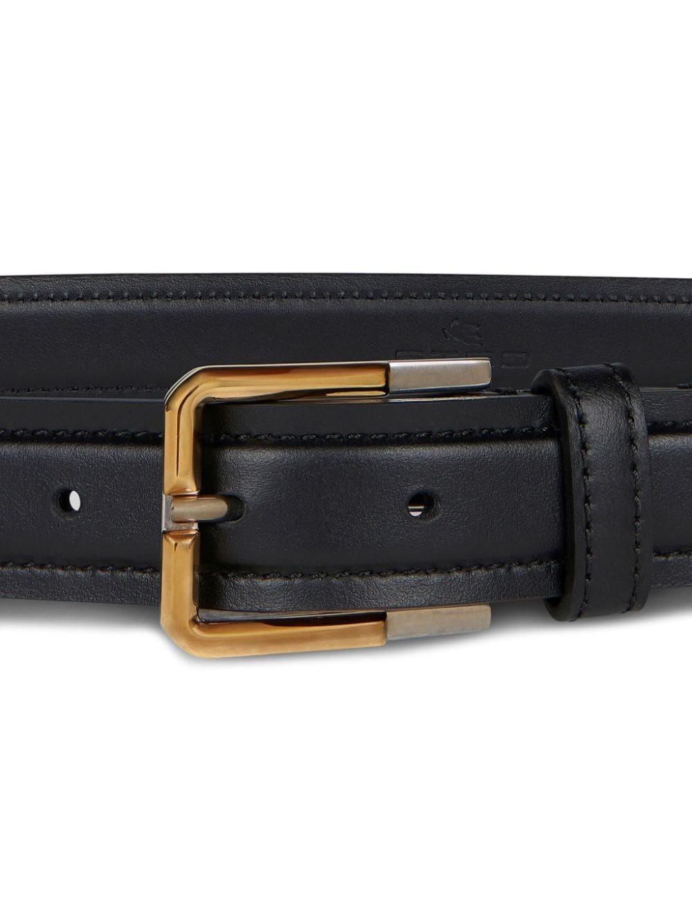 buckle leather belt - 2