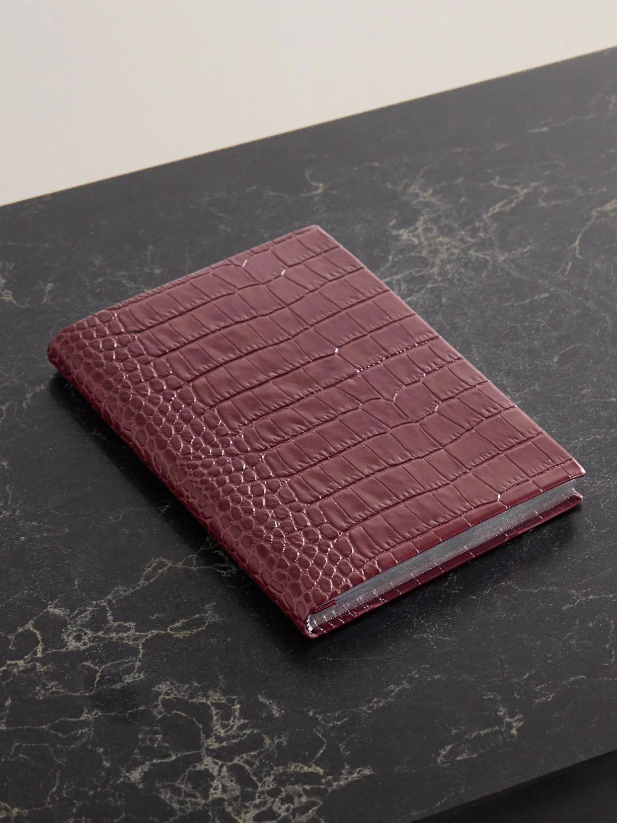 Soho Croc-effect Leather Notebook - 1