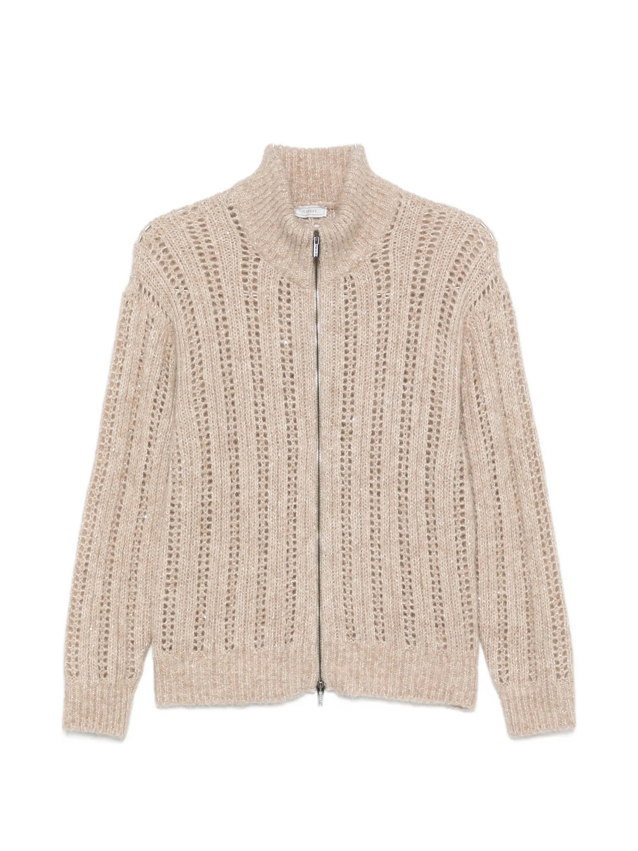 Peserico Open-knit Zip-up Cardigan - 1