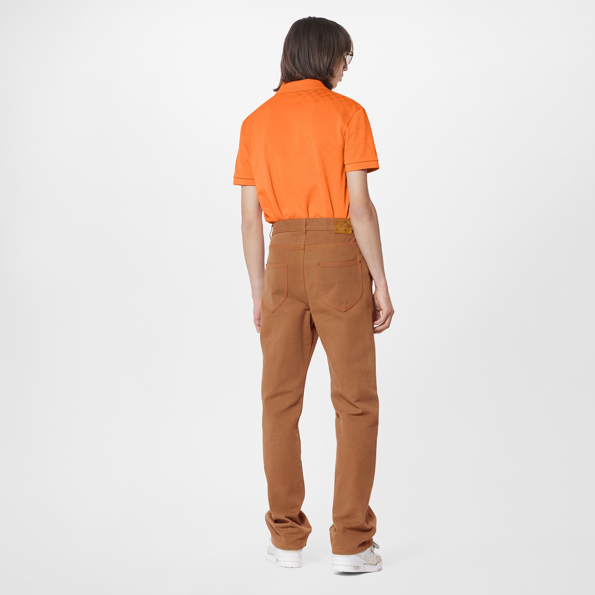 LVSE Half Damier Pocket Polo - 3