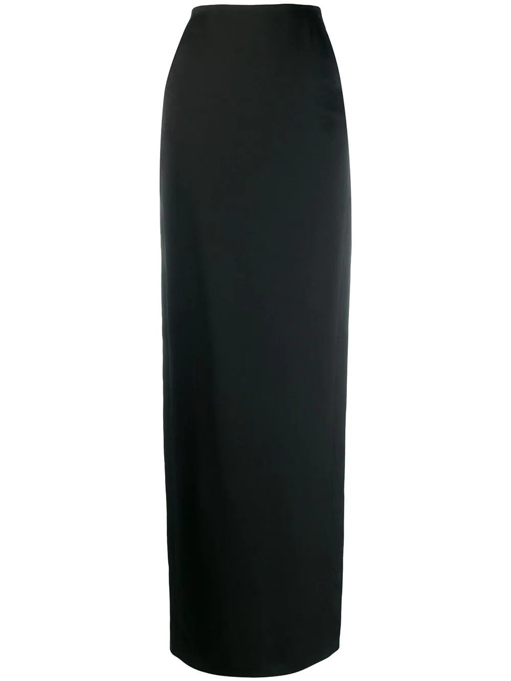 long fitted straight skirt - 1