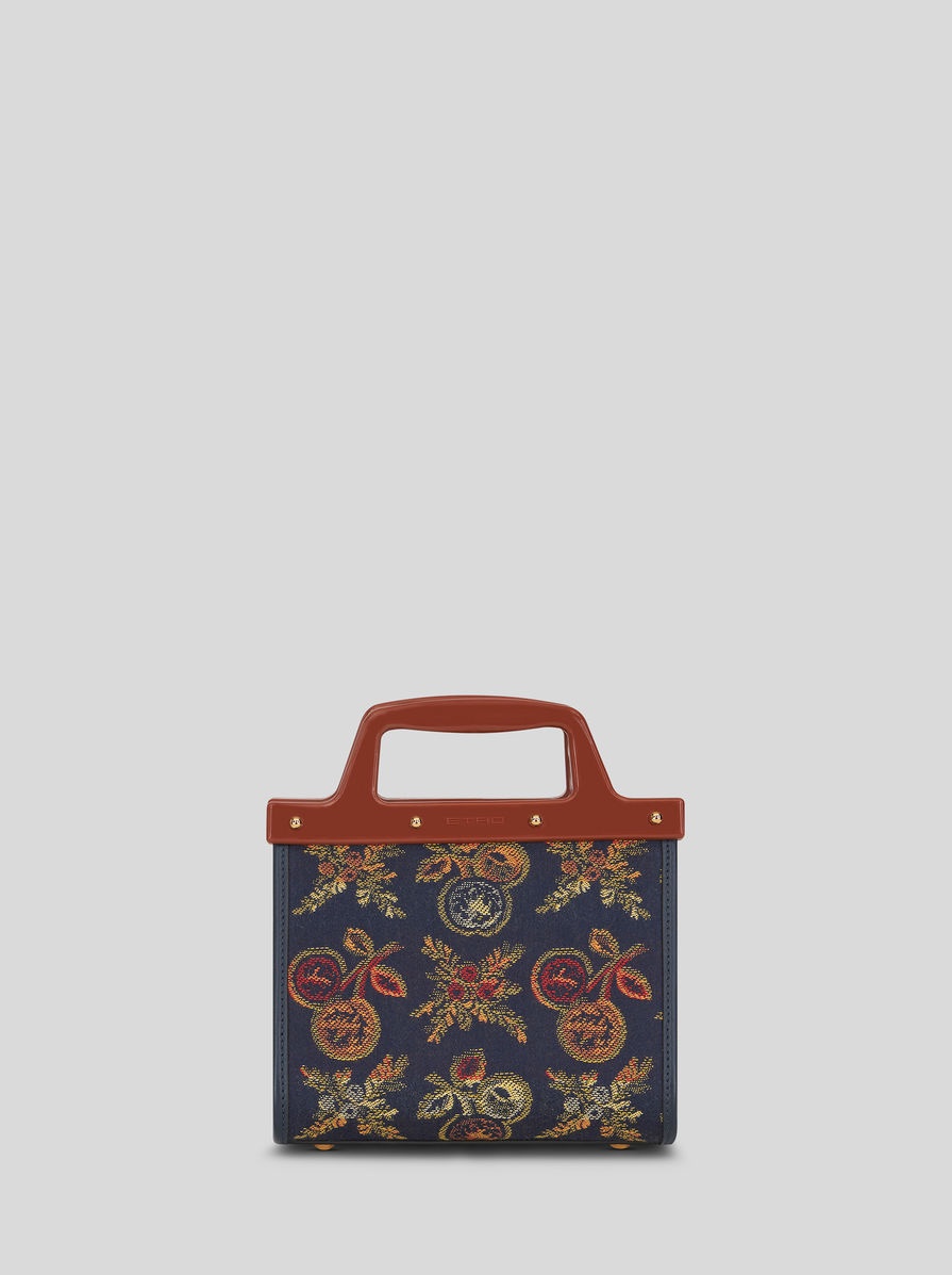 SMALL JACQUARD LOVE TROTTER BAG WITH APPLE PATTERN - 2