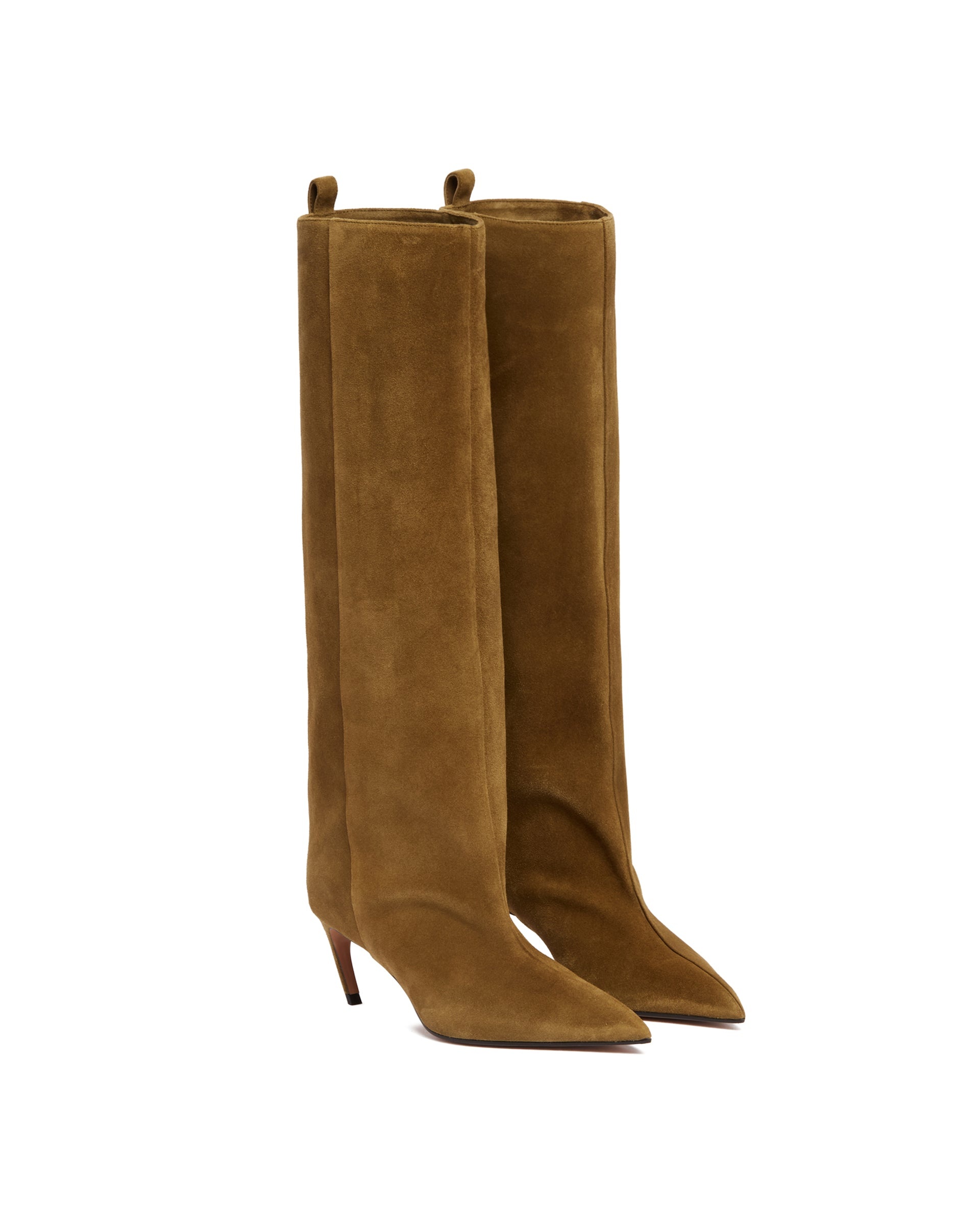 Green Suede Lea Boots - 3