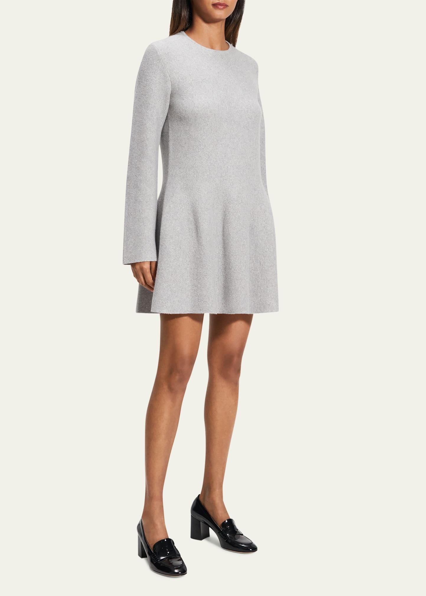 Wool-Cashmere Flounce Dress - 4