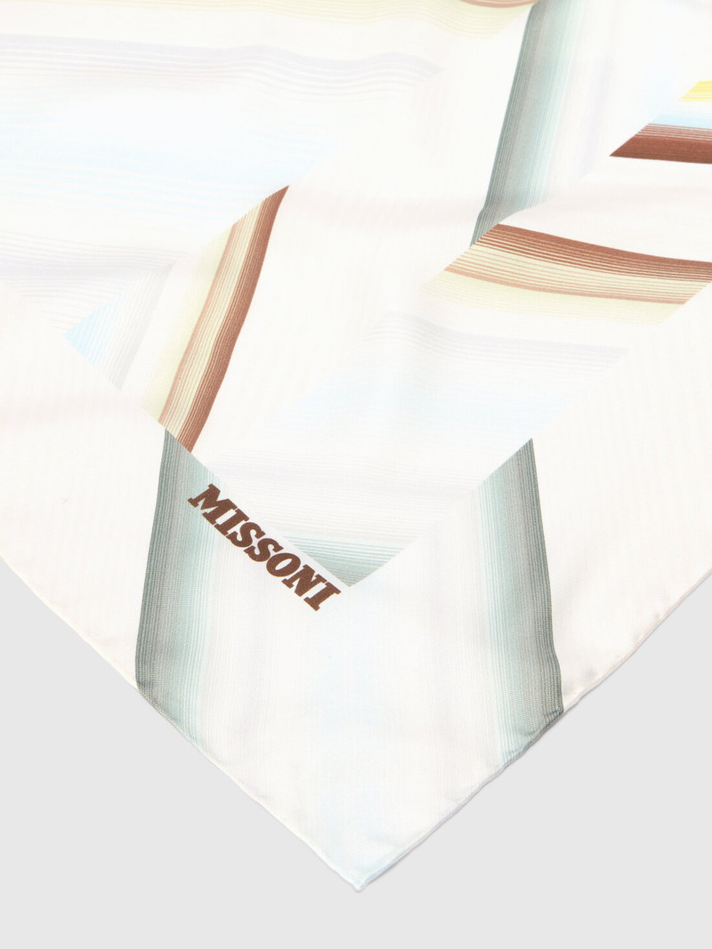 Missoni Pure silk foulard with print and logo lettering outlook