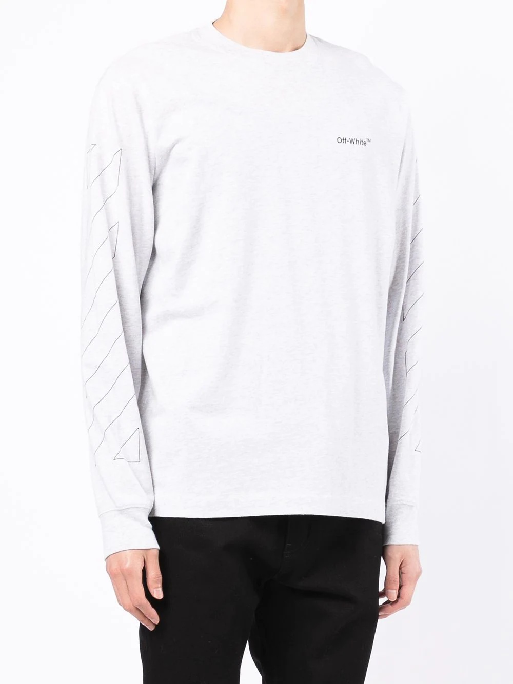 logo-print long-sleeve T-shirt - 3