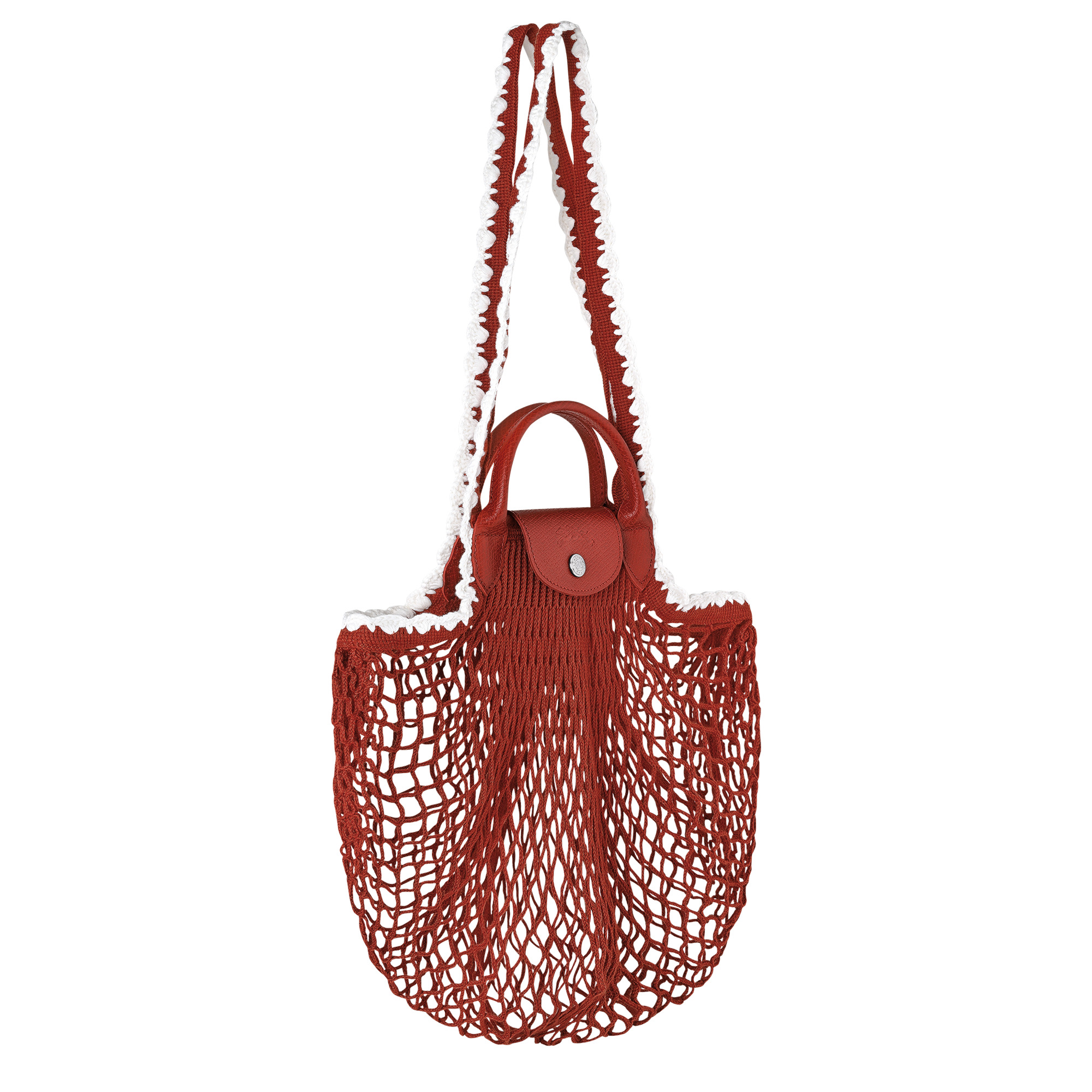 Le Pliage Collection L Mesh bag Terracotta - Canvas - 3