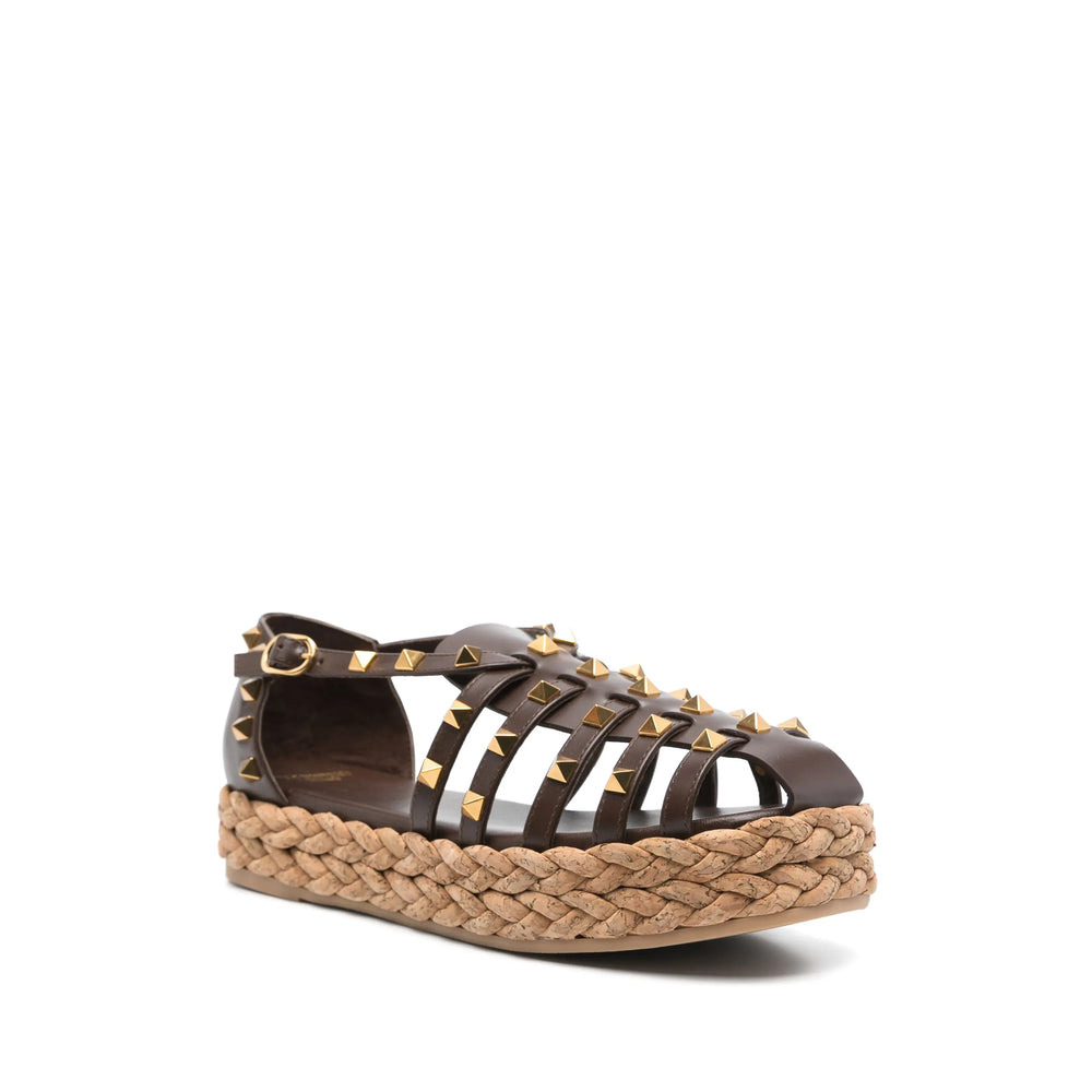 Valentino Garavani Brown Espadrilles Women - 4