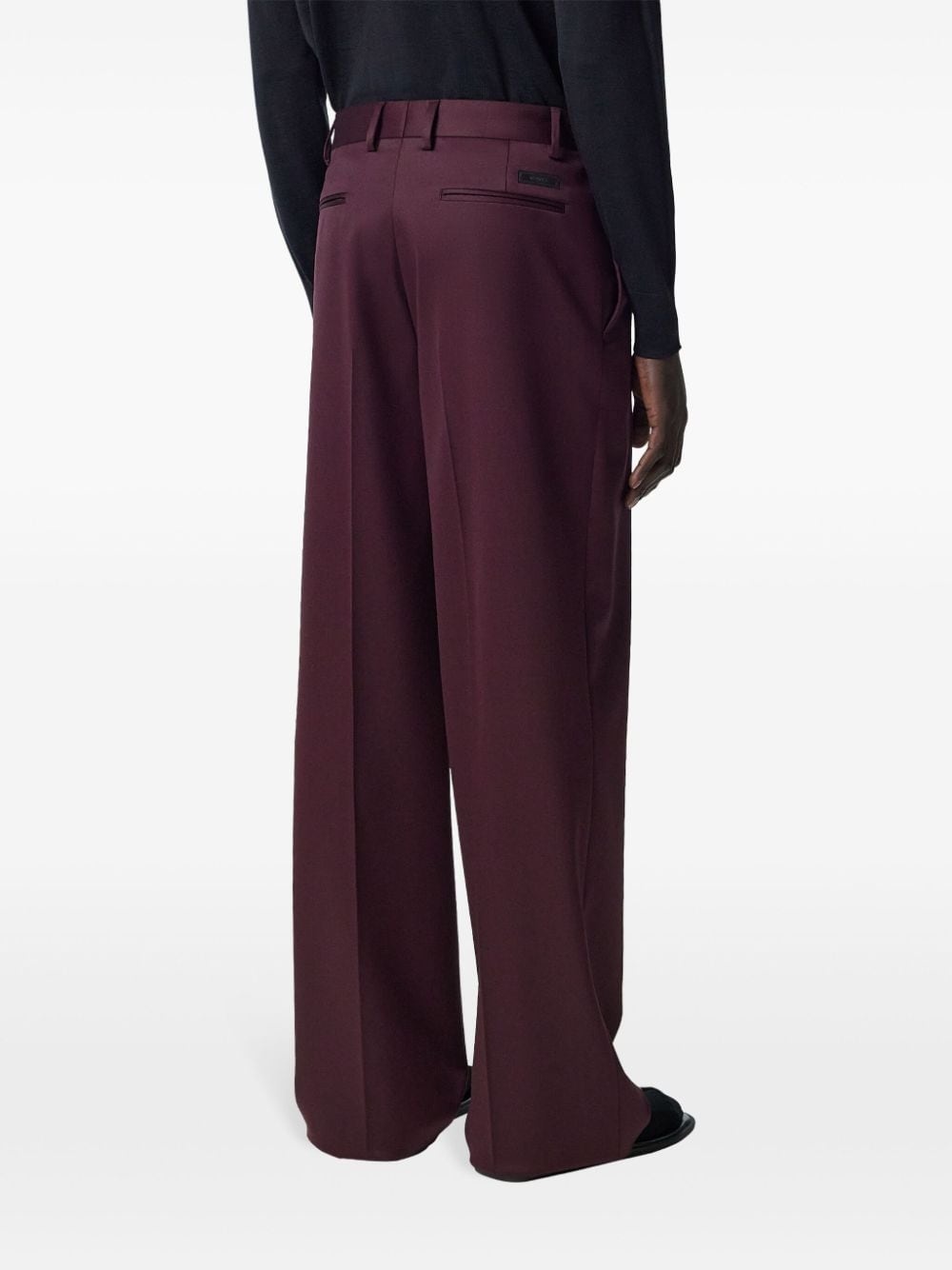 wide-leg tailored trousers - 4