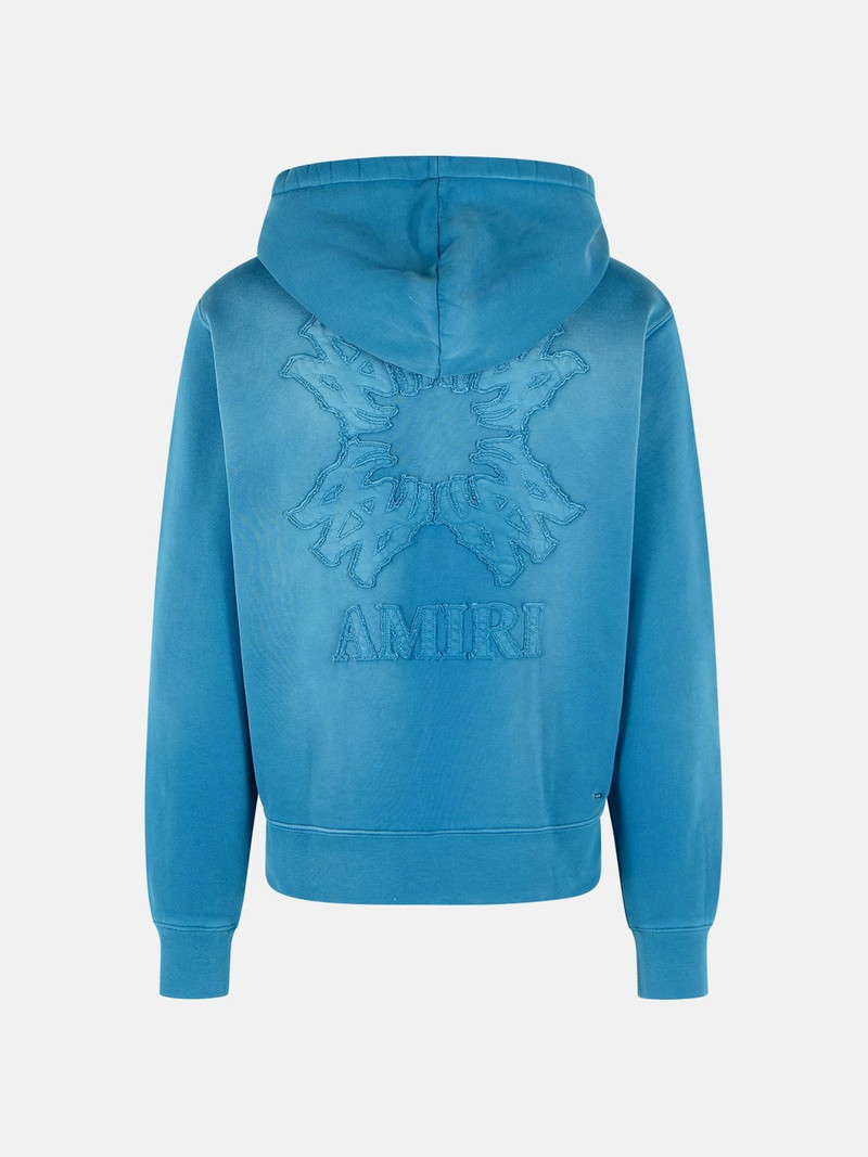 AMIRI DARK INDIGO COTTON HOODIE outlook