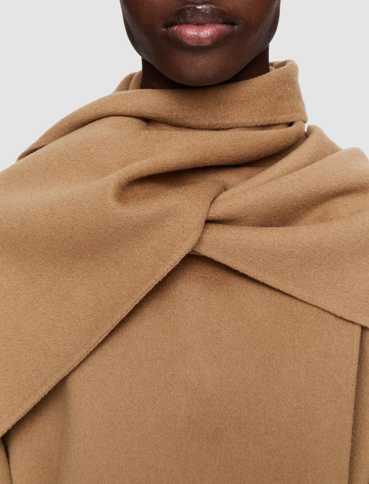 Light Double Face Fringed Lepage Coat - 4