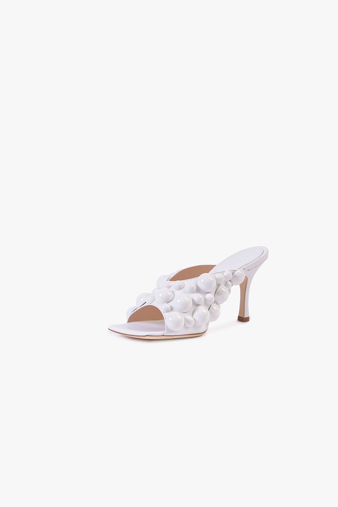 NEW MARION EMBELLISHED MULE PUMP WHITE - 3