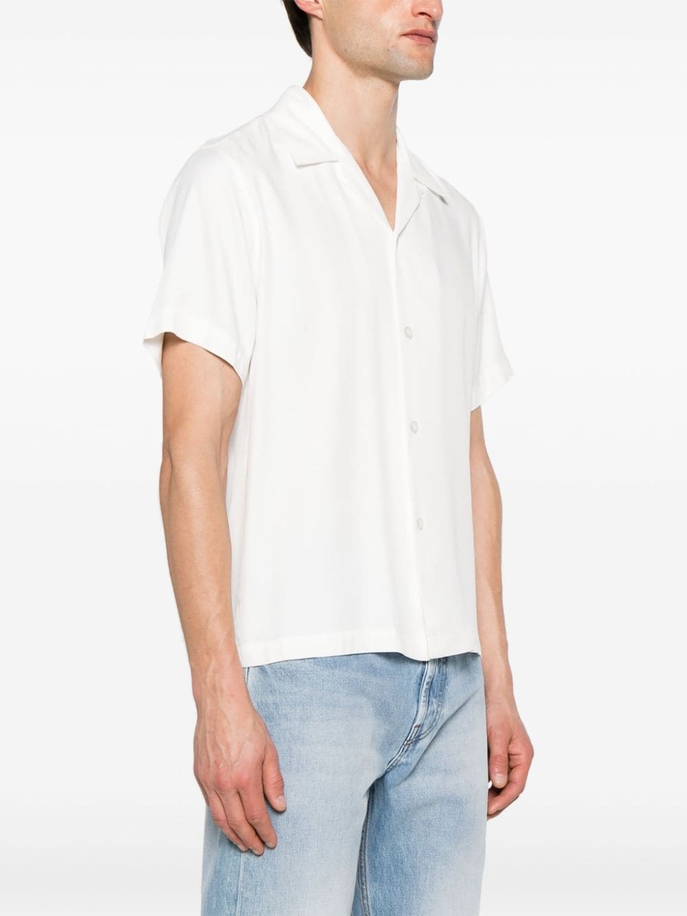 camp-collar short-sleeve shirt - 3