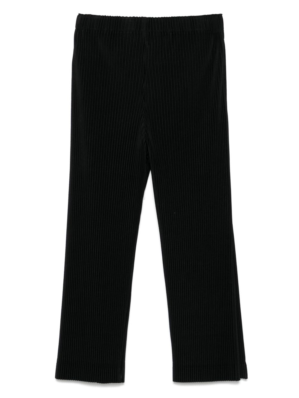 pleated straight-leg trousers - 2