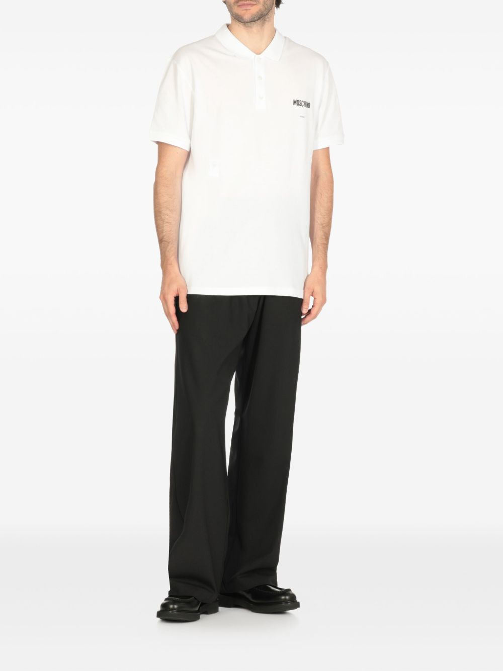 three-button logo polo shirt - 3