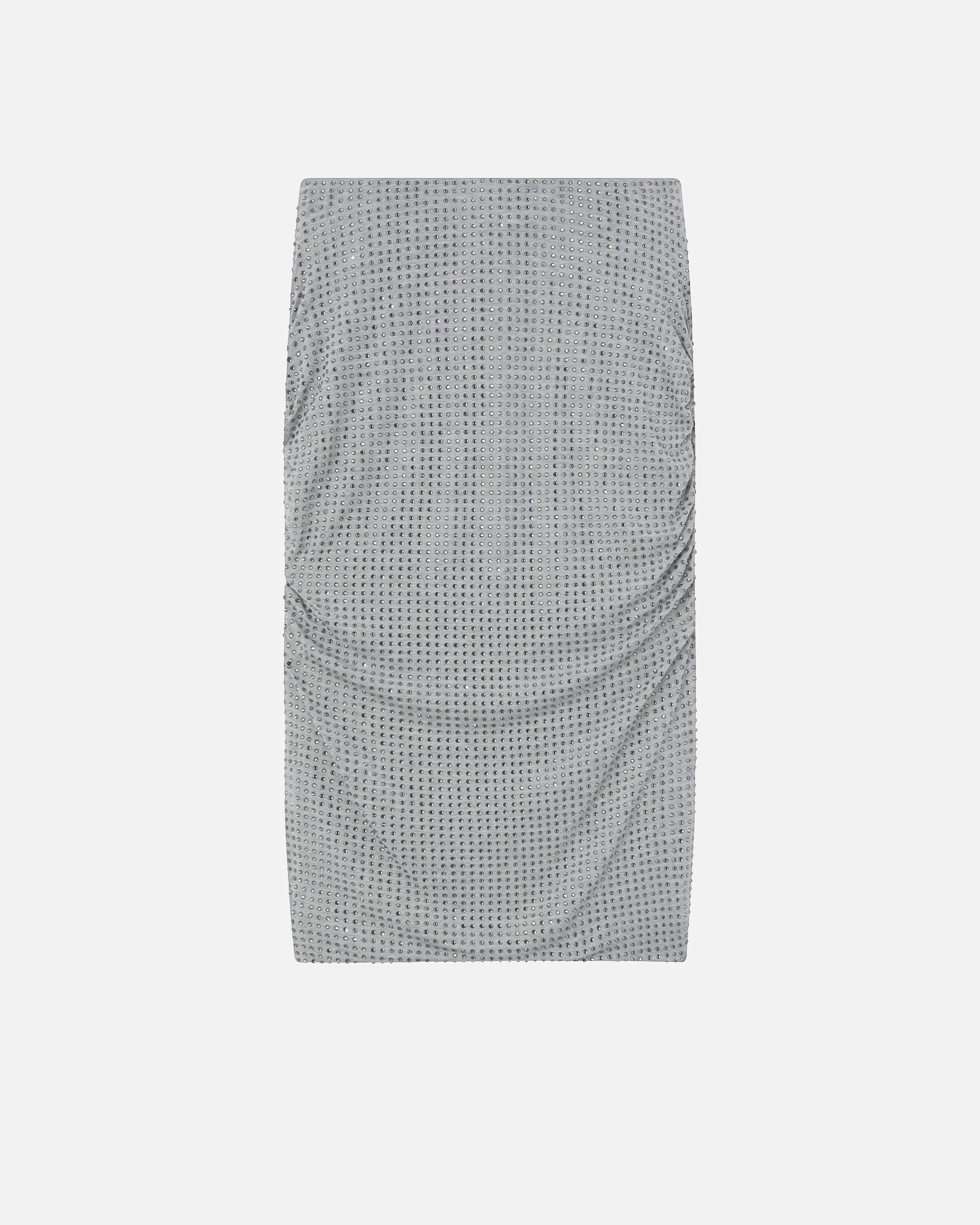 PENCIL SKIRT WITH APPLIED RHINESTONES - 6