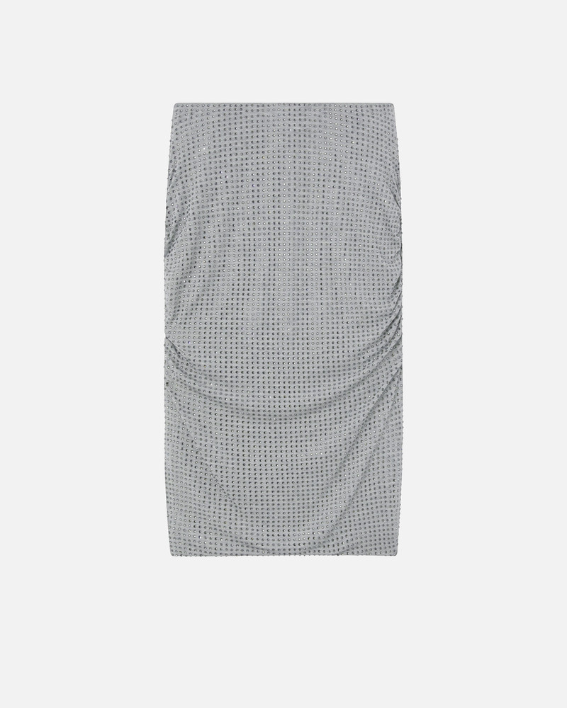적용된 RHINESTONES를 가진 PENCIL SKIRT 6