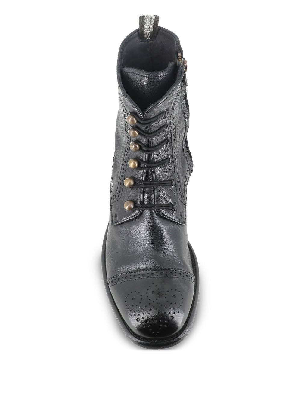 lace-up brogue boots - 3