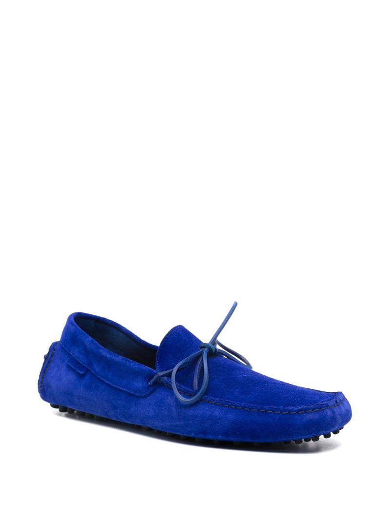 TOM FORD tie suede loafers outlook