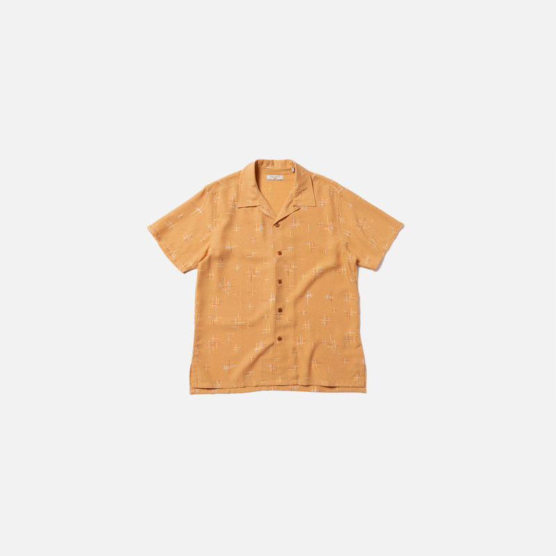 Arvid 50s Hawaii Shirt Ochre 8