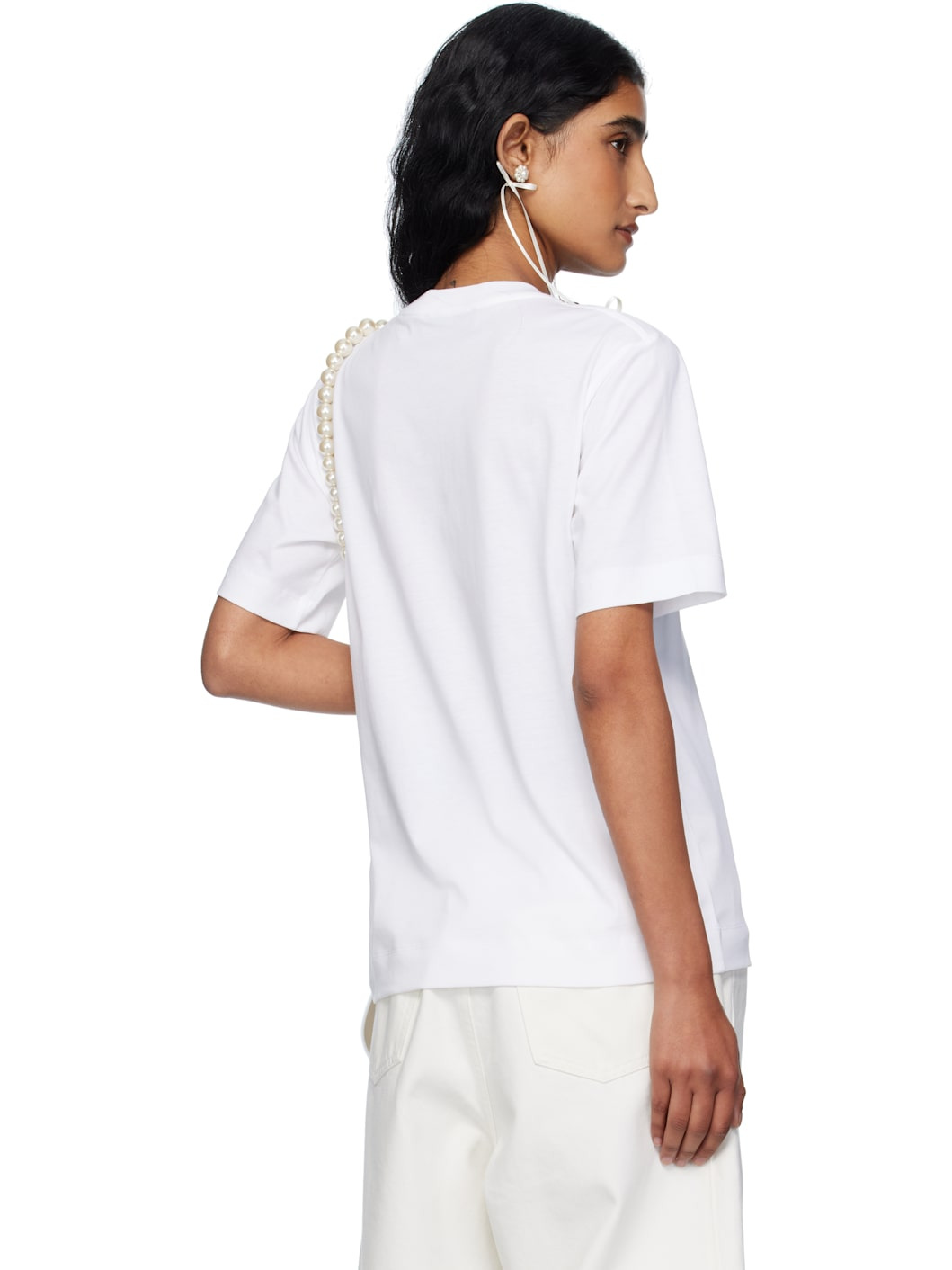 White Pearl & Chain Boy T-shirt - 3